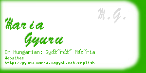 maria gyuru business card
